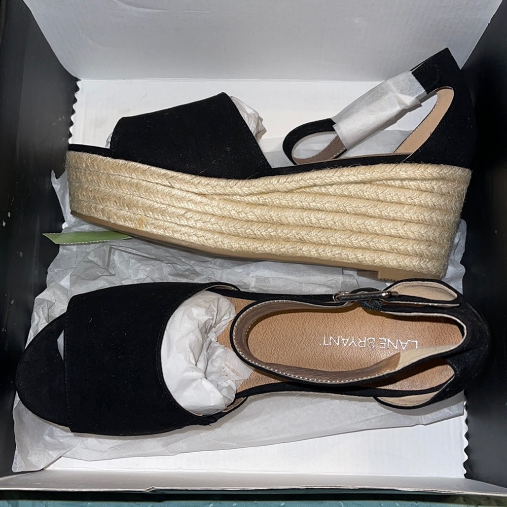 Lane Bryant Black Wedge